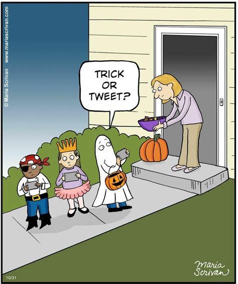 21st Century Kids Just Dont Get Trick Or Treating Funny Cartoons