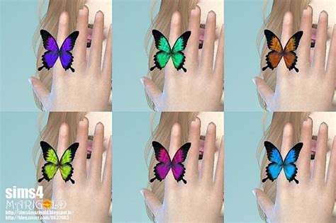 Butterfly Ring And Cas Pose At Marigold Sims 4 Updates