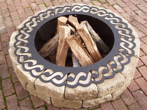 Fire Pit Rope Fire Ring By Sunsetmetalworks On Etsy
