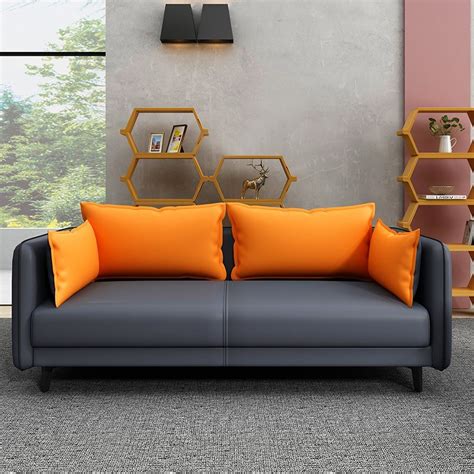 Moveable Handrail Double Sitting Plush Couch For Hotel Living Room China Streamlined Sofa And