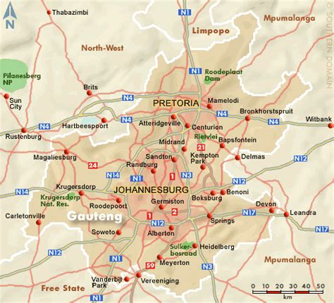 Large Johannesburg Maps For Free Download And Print High ~ Mapvine