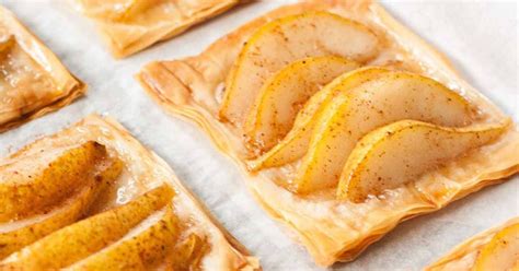 Top 10 best puff pastry desserts to try out top inspired from savory options such as egg leek and feta phyllo cups and mini phyllo quiche cups, to sweet treats such as phyllo fruit cups and mini blueberry phyllo cup cheesecakes, there are plenty of. Pear and Honey Phyllo Tarts | Recipe | Food recipes, Tart ...