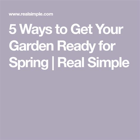 5 Ways To Get Your Garden Ready For Spring Beautiful Outdoor Spaces