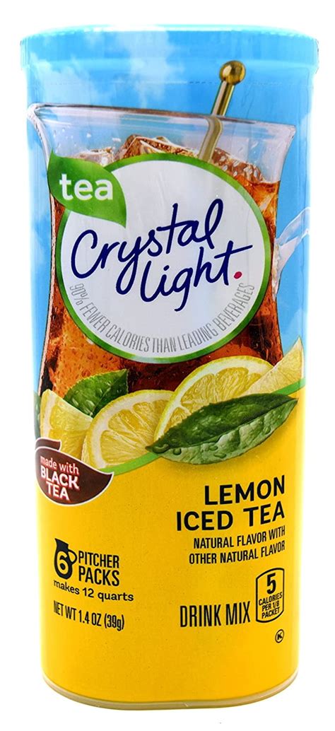Crystal Light Iced Tea Drink Mix Natural Lemon Flavor 12 Quart 14