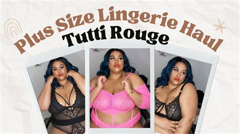 PLUS SIZE LINGERIE TRY ON HAUL Tuttirouge THELDRAYWAY YouTube