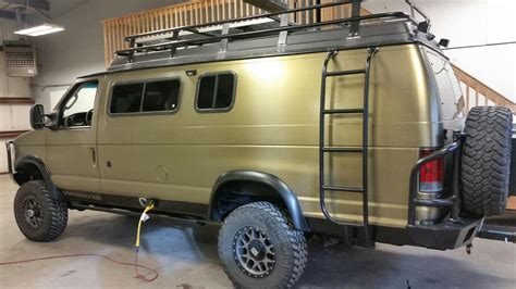 Sportsmobile With Aluminess Bumpers Ladder And Roof Rack Wrap By