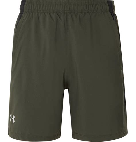 Under Armour Ua Launch Sw Mesh Panelled Shell Shorts Green Under Armour