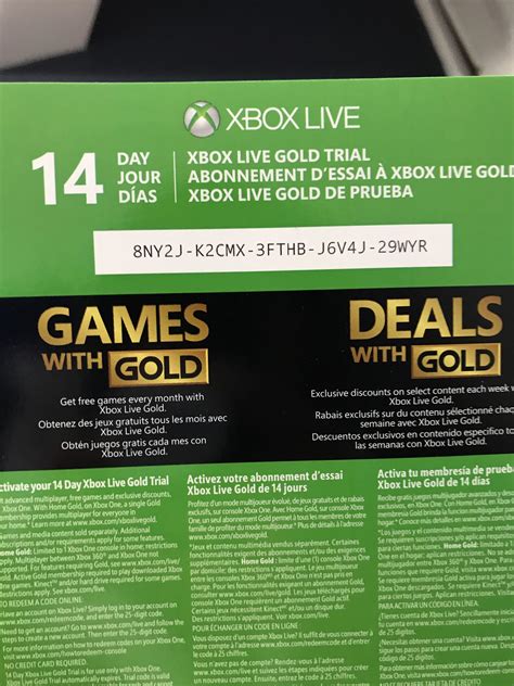 Xbox Live Gold Codes