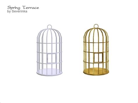 Severinkas Spring Terrace Cage Sims 4 Bird Cage Decor Sims