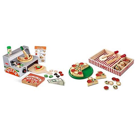 Melissa And Doug Wooden Pizza Counter And Pizza Party Pricepulse