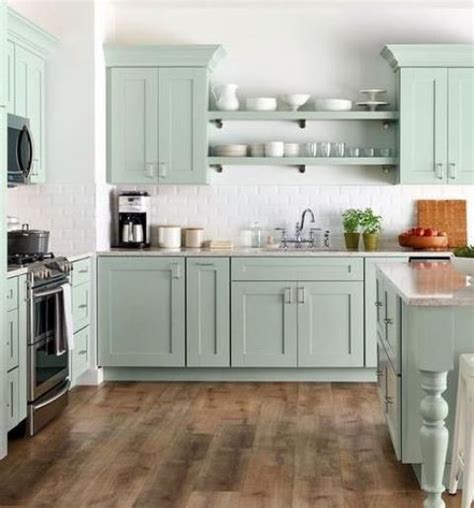 Kitchen cabinet refacing normally comprises covering the exterior surface of your existing cupboards having a laminate that is new. 25 Chic And Lively Green Kitchens - Shelterness