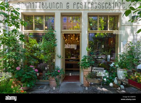 Flower Shop Exterior In Prenzlauer Berg Berlin Germany Stock Photo Alamy
