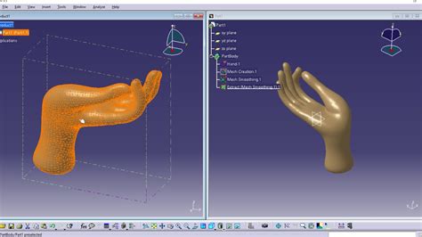 Stl To Solid Catia Youtube