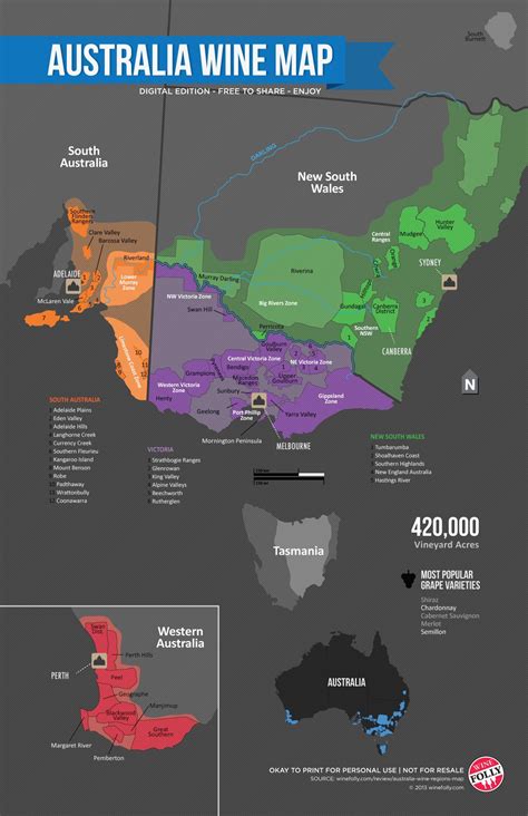Australias Wine Region Map Wine Folly Wine Map