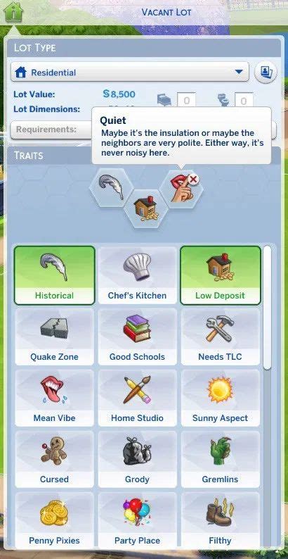 Mod The Sims Unlocked Lot Traits Sims 4 Traits The Si