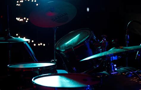 Wallpaper Macro Lights Scene Blur Devices Sound Concert Drums