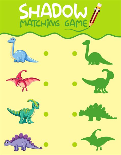 Dinosaur Matching Game Printable