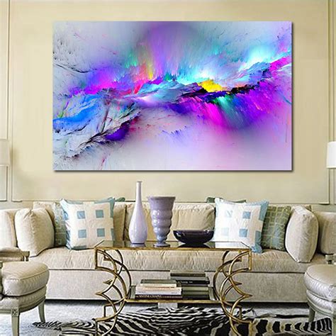 2021 Wall Pictures For Living Room Abstract Oil Painting Clouds