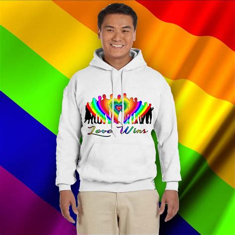 Love Wins Hoodie Pride Hoodie Rainbow Pride Lgbtq Hoodie Etsy Pride