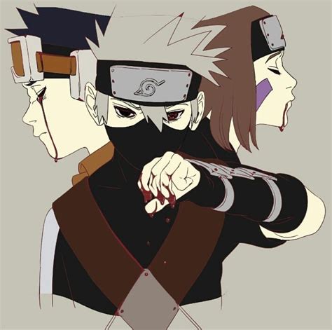 Kakashi Obito Y Rin Team Minato Anime Naruto Anime