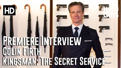 colin firth interview kingsman the secret service premiere youtube