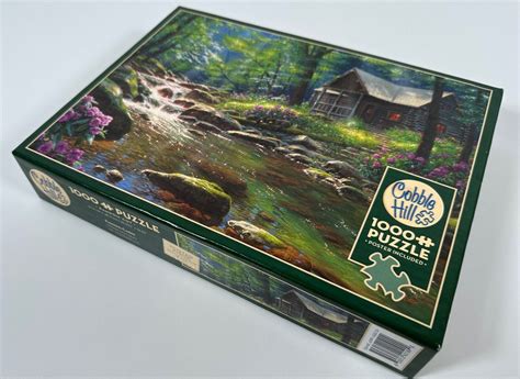 Cobble Hill 1000 Piece Jigsaw Puzzle Fishing Cabin By Mark Keathley