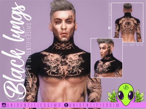 Black Lungs Tattoo The Sims 4 Download Simsdomination Sims 4