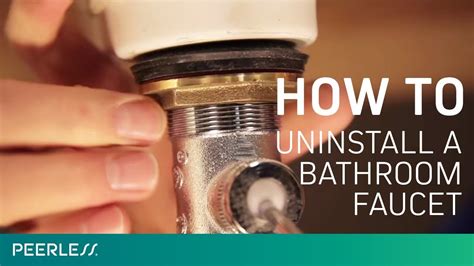 Removing your bathroom sink faucet is a relatively simple project. How to Remove a Bathroom Faucet - YouTube
