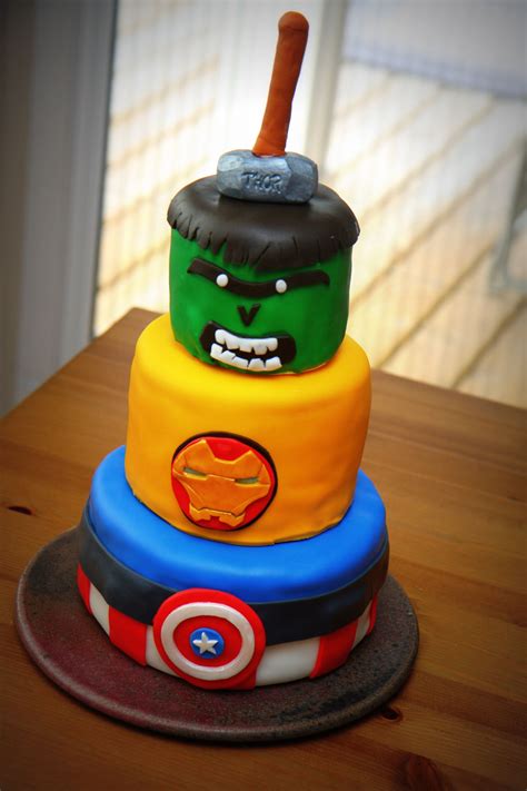 Avengers Cake By Sweetsbyjacindablogspotca Another Cute Idea
