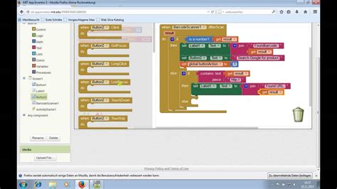 App Inventor 2 Tutorial Simpler Barcode Scanner Teil 1 Youtube