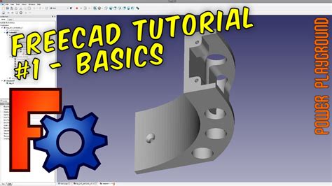 Freecad 3d Modeling Tutorial 1 The Basics Youtube