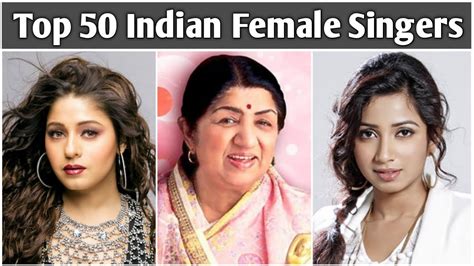 Top 50 Indian Female Singers In 2021 Muzix Youtube