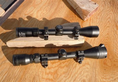 Two Rifle Scopes Telescopic Sights Tasco 3x9 And Simmons 3x9x40 Matte