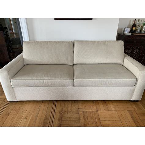 Ethan Allen Hudson Tan Sleeper Sofa Aptdeco