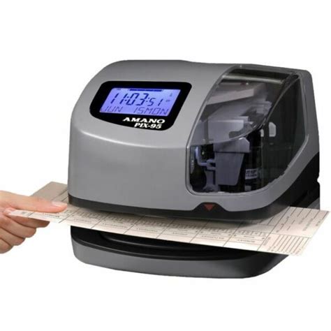 Amano Pix 95 Electronic Time Clock Punch Card Machine For Sale Online