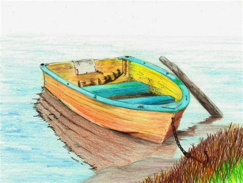Boat On Water Drawing At Getdrawings Free Download