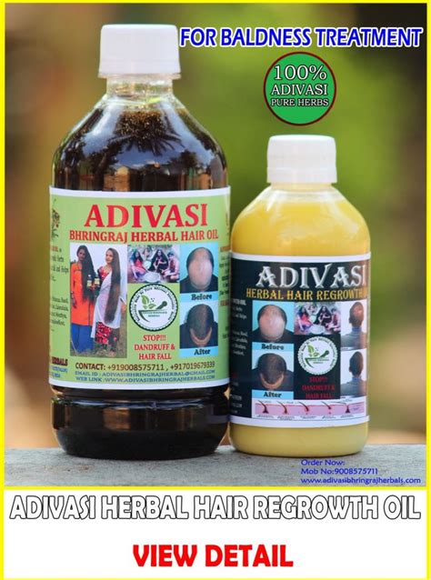 herbal hair regrowth oil adivasi bhringraj herbals