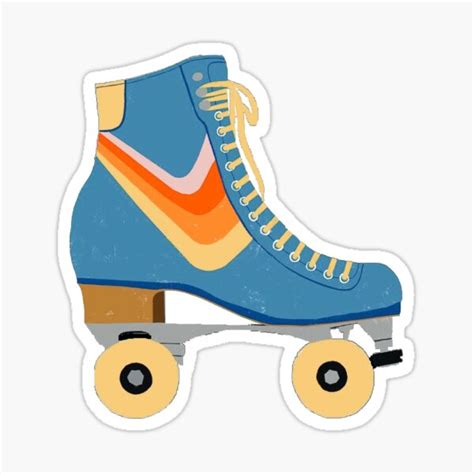 Roller Skate Sticker For Sale By Jleyv Redbubble