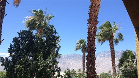 Winds up, temperatures down in Palm Springs area
