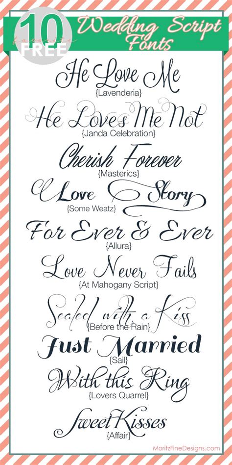 Fabulous Free Wedding Script Fonts Wedding Ideas Wedding Script