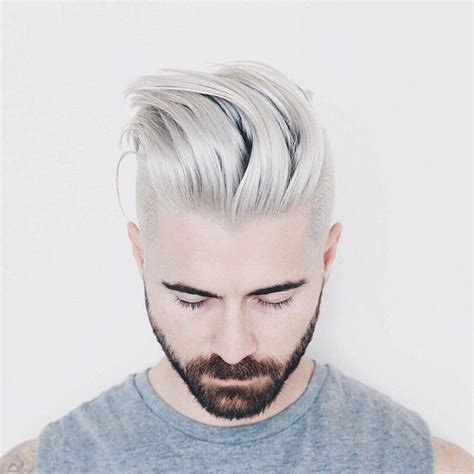 All About Hair For Men White Hair Colour For Men