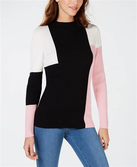 Inc International Concepts Inc Colorblock Ribbed Knit Sweater Created