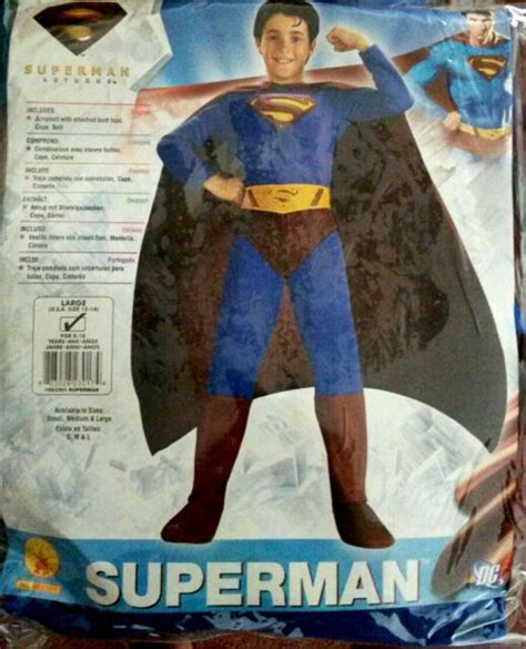 Superman Returns Deluxe Muscle Chest Child Costume And Non Muscle New