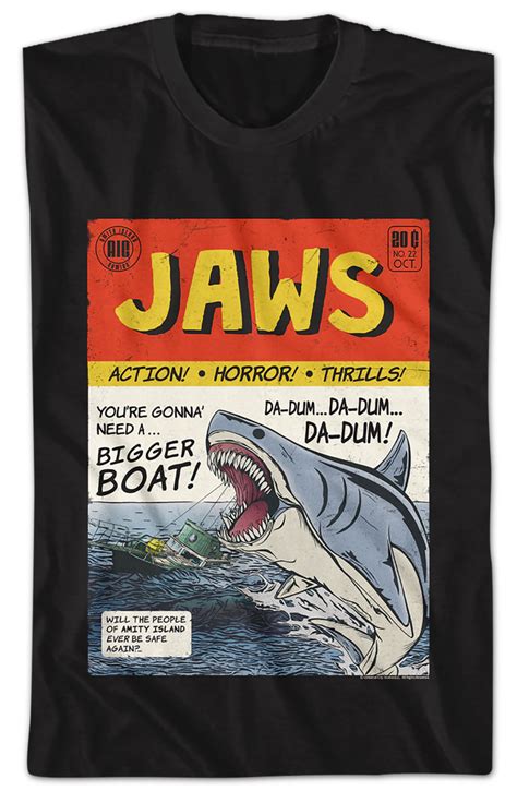Comic Book Jaws T Shirt