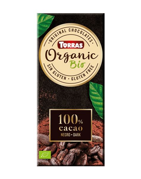 Czekolada ekologiczna gorzka 100% kakao bez dodatku cukru Torras 100g ...