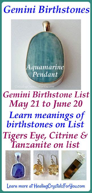 Gemini Birthstone List Of Birthstones And Meanings 21st May To 20th June