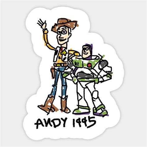 Andys Drawing • Toy Story Bighero Sticker Teepublic