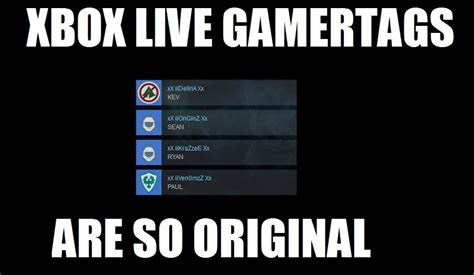 Xbox Live Gamertags