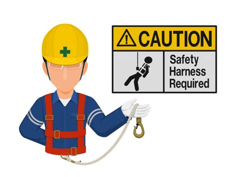 Fall Protection Construction Illustrations Illustrations Royalty Free