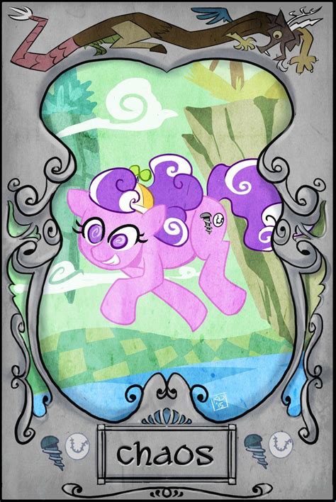 Sp1 Chaos Card Front By Insanespyro Mlp My Little Pony My Little